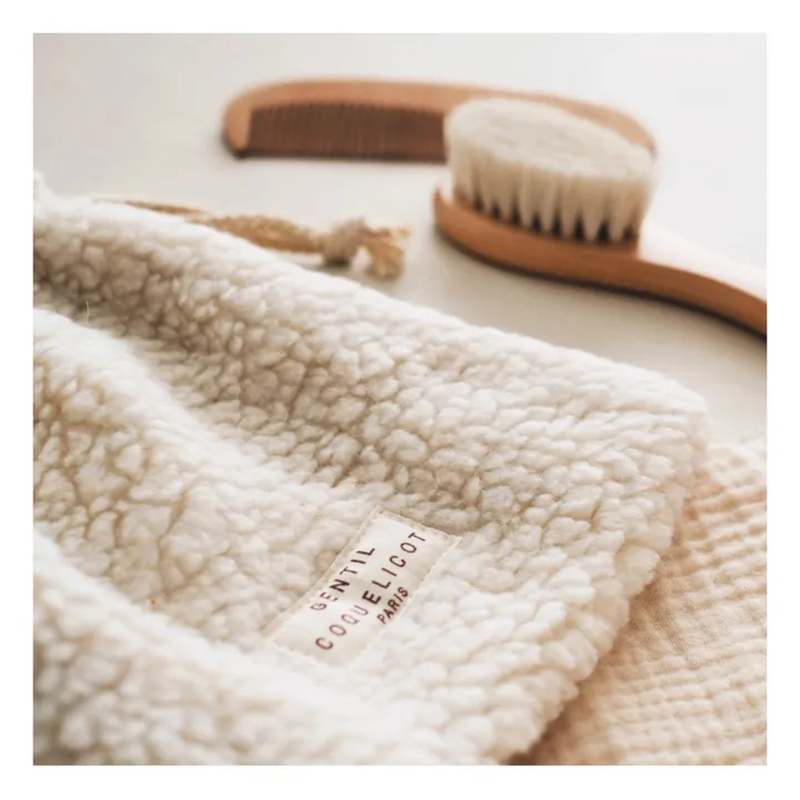 Gentil Coquelicot Set coiffure pour bébé et pochon sherpa