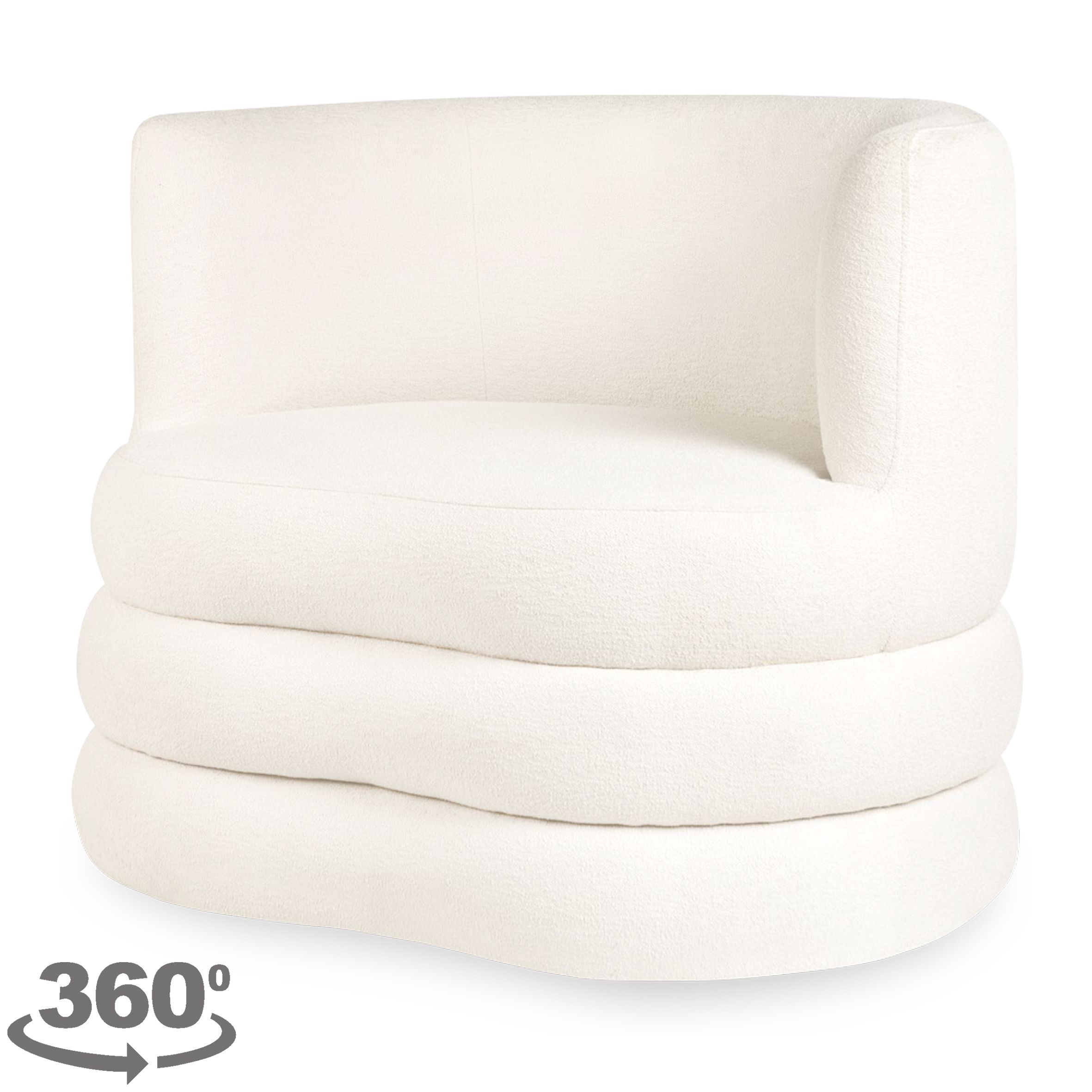 Draaifauteuil Magali B92 x D80 x H77 cm