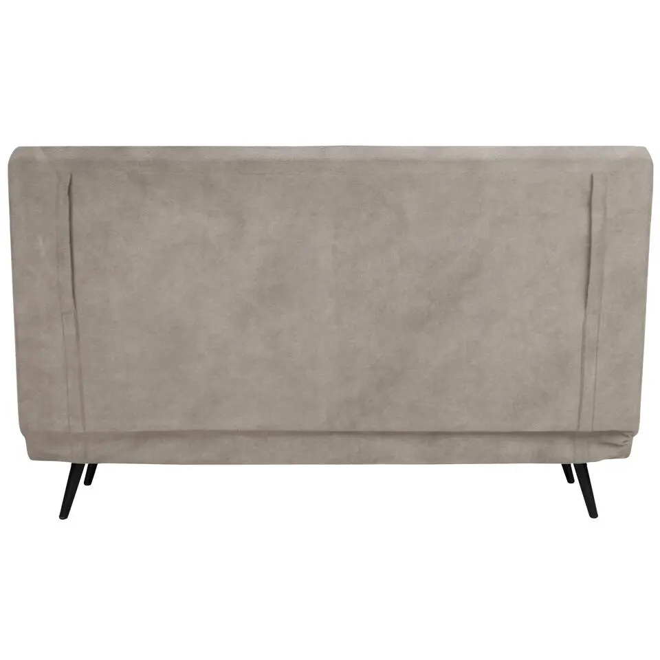 Mallory - Slaapbank 140 cm in taupe fluweel