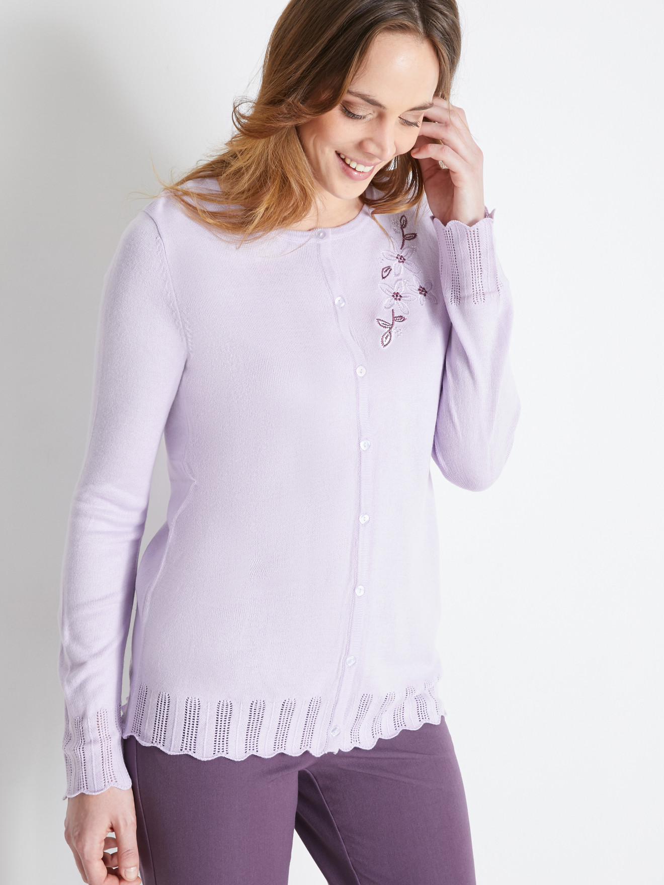 Cardigan brodé