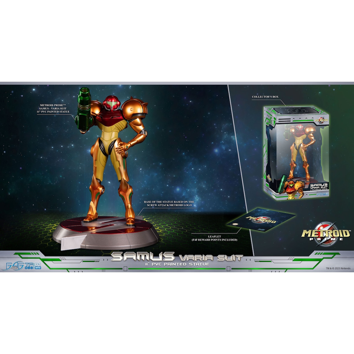 First 4 Figures Metroid Prime actionfigur (Samus Varia suit)