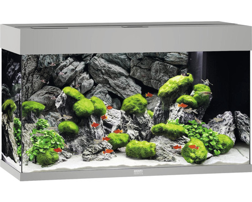 Juwel Rio 125 aquarium met LED-verlichting, pomp, filter, verwarming (zonder kast), grijs