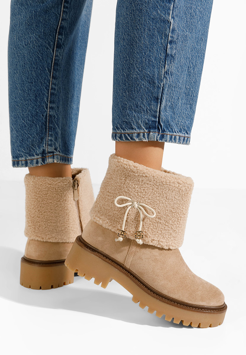 Bottines femme kaki Glennis
