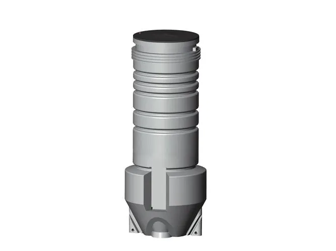 Grundfos Domestic 600 x 2000 x 50 mm PE-pumpebrønd t/sort m/SEG