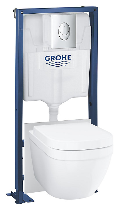 Pack WC suspendu universel sans bride, Grohe Solido Triple Vortex