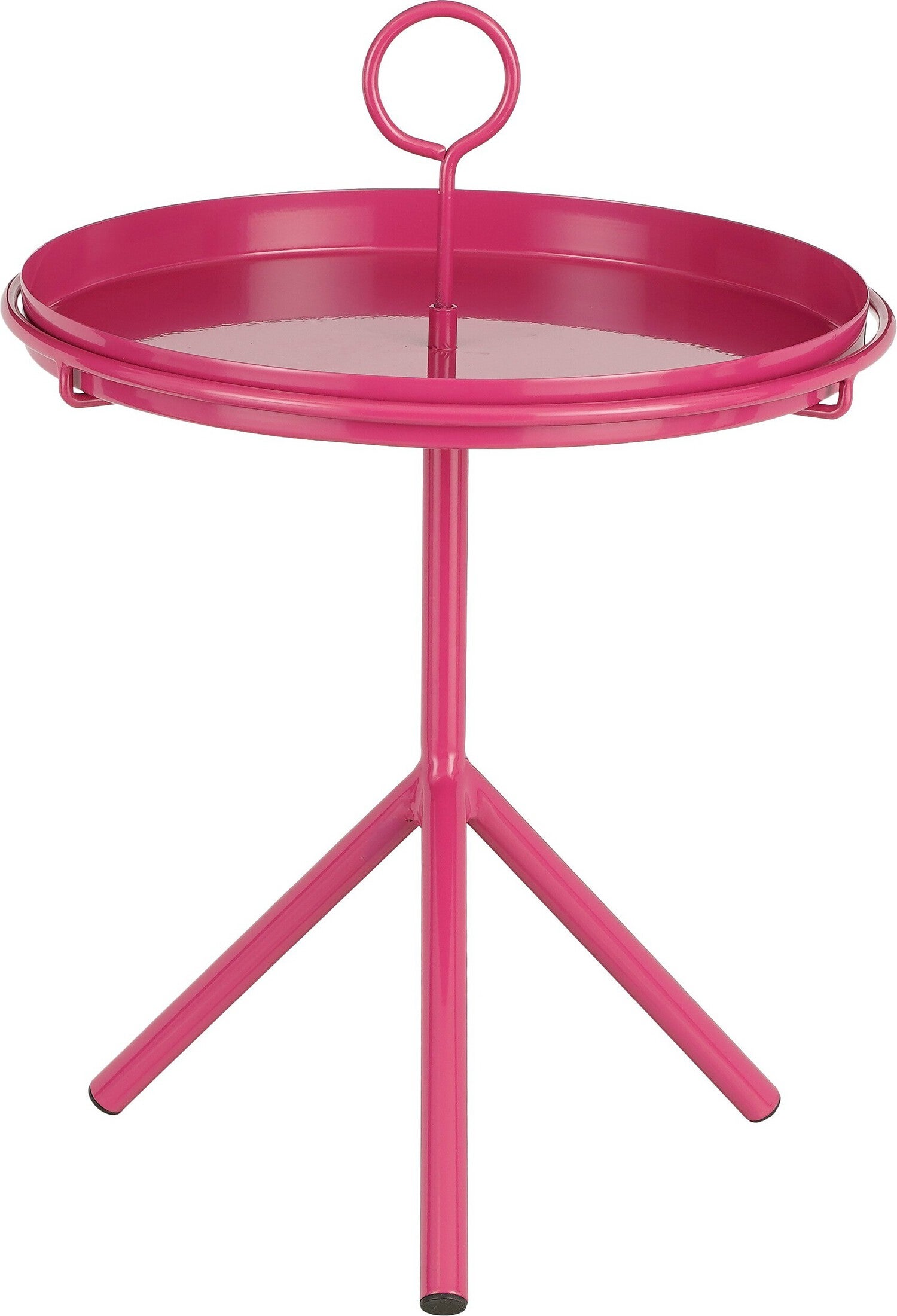 Mica Decorations bijzettafel Aston paars D 30,5 H 41,5 cm
