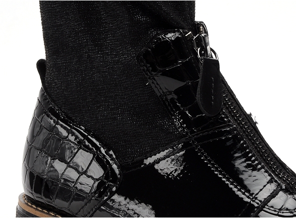 Fugitive boots bottine plates femme gemeau noir