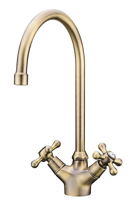 Mélangeur de cuisine Torc en laiton couleur doré H.33,6 cm
