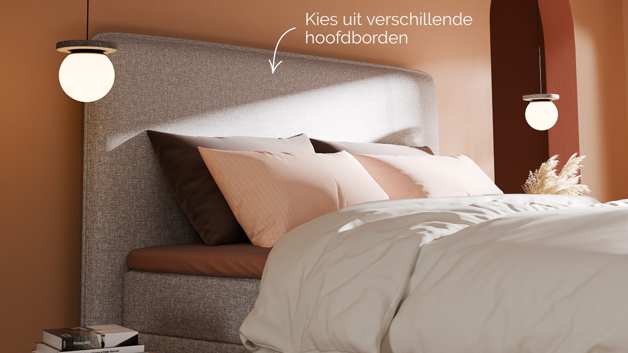 Boxspring Quartz - Linen touch light grey