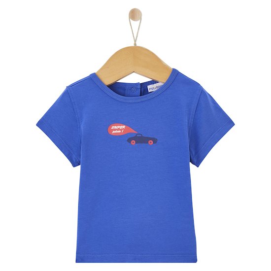 T-shirt + short Blue Garden   Bleu        de               P'tit bisou