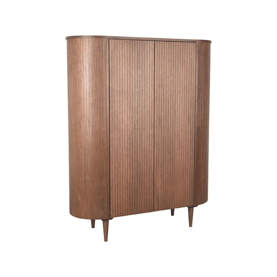 Label51 Wandkast Niko Walnoot Eikenhout 125x47x158cm