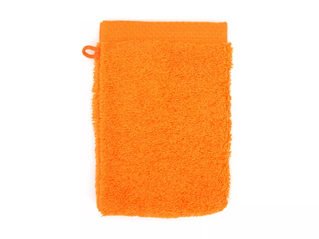 Gant de toilette 16x21 cm PURE Orange 550 g/m2