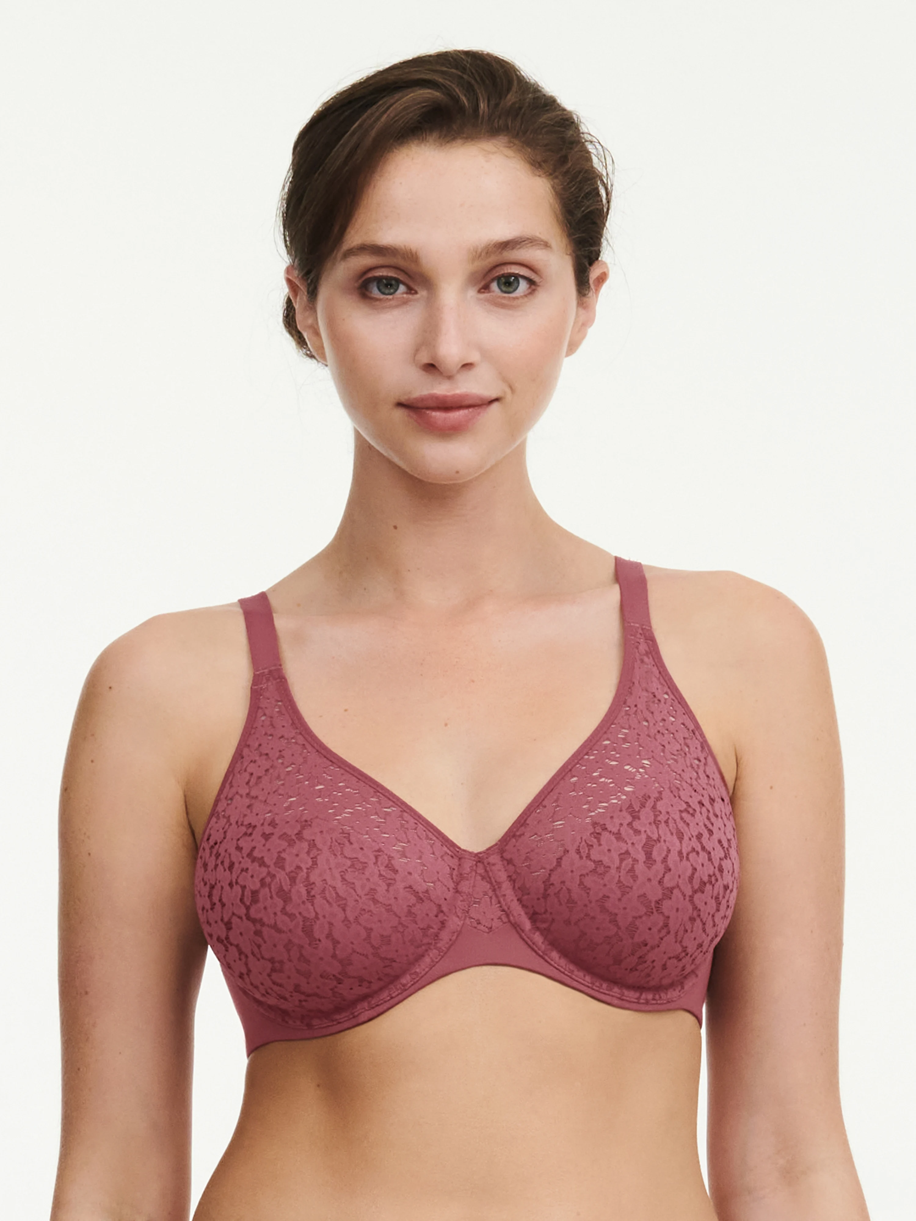 NORAH - Soutien-gorge moulé emboîtant en dentelle | Rose