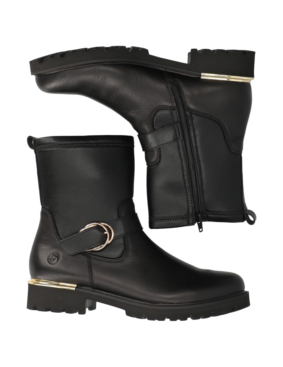 Lederkombination Stiefelette