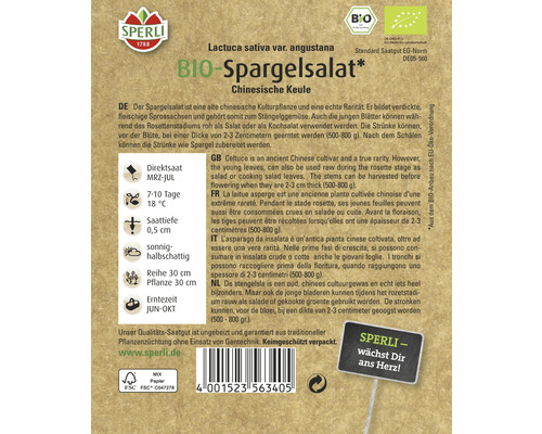 Aspergesla Sperli Biologische groentezaden