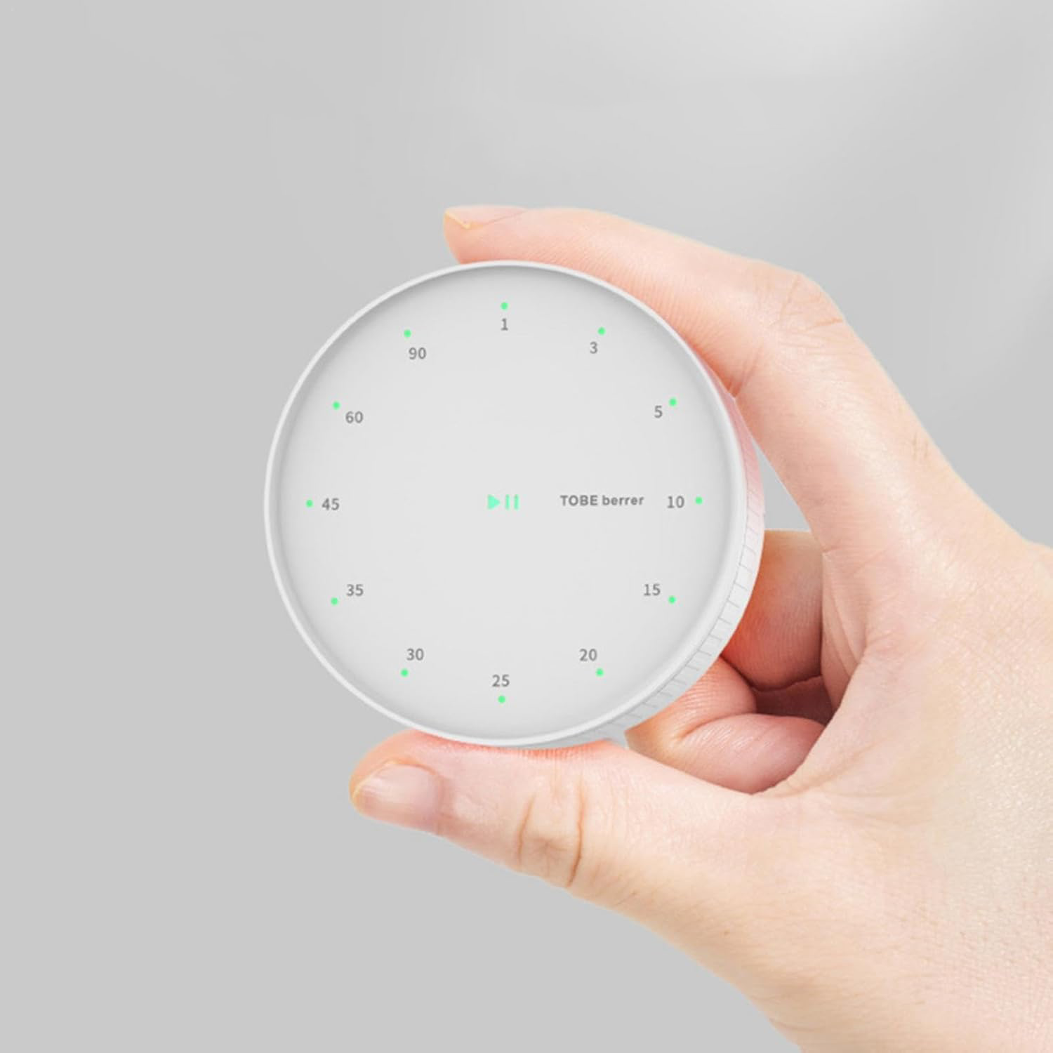 (Ø7cm) Digitaler Timer Countdown Wecker Stoppuhr Time Manager zum Kochen / Backen (Batteriebetrieben) - Weiss