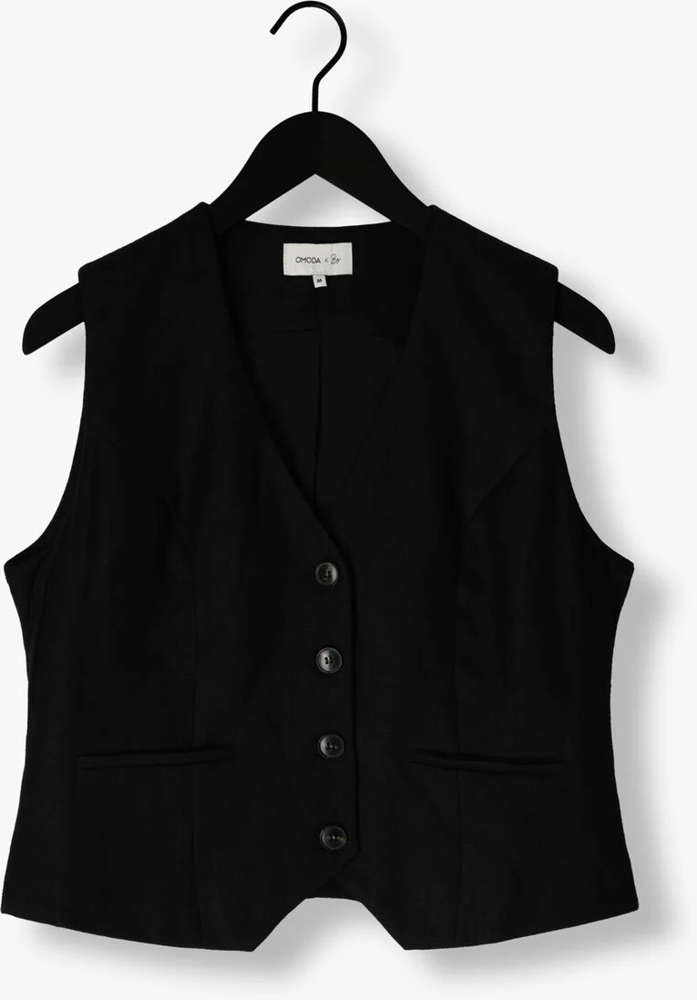 OMODA ATELIER zwarte omoda atelier gilet x bo