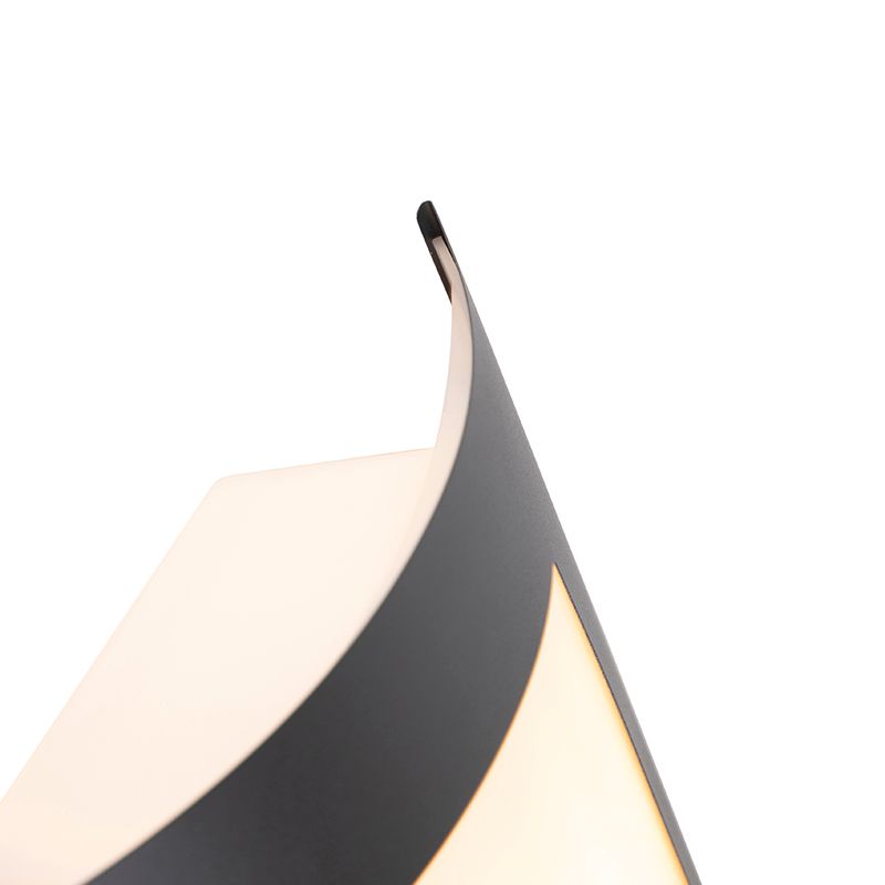 Buiten wandlamp antraciet IP44 schemersensor - Emmerald
