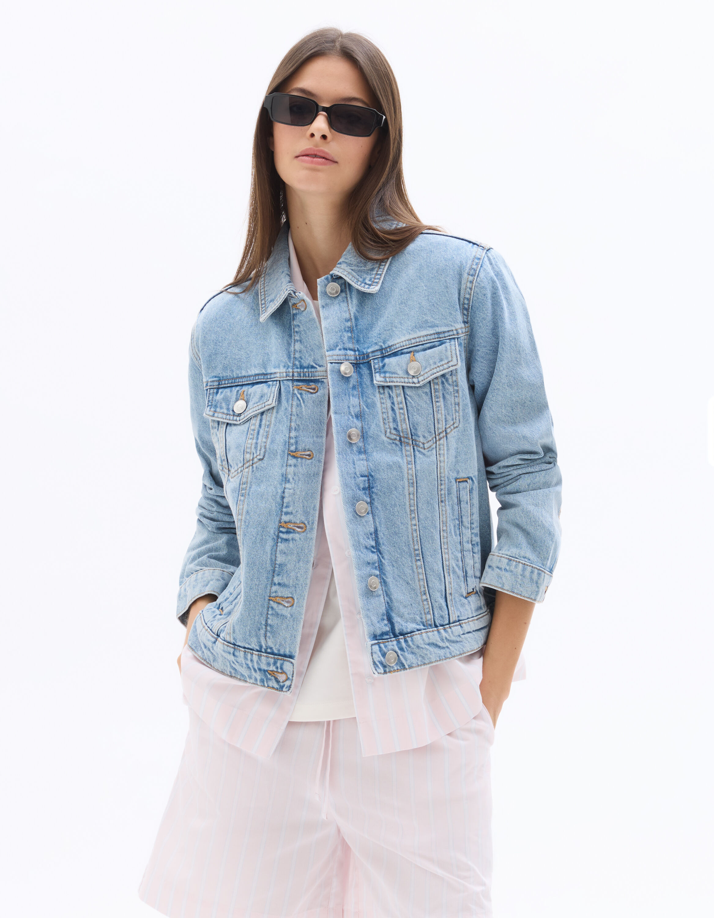 Veste en jeans - double stone