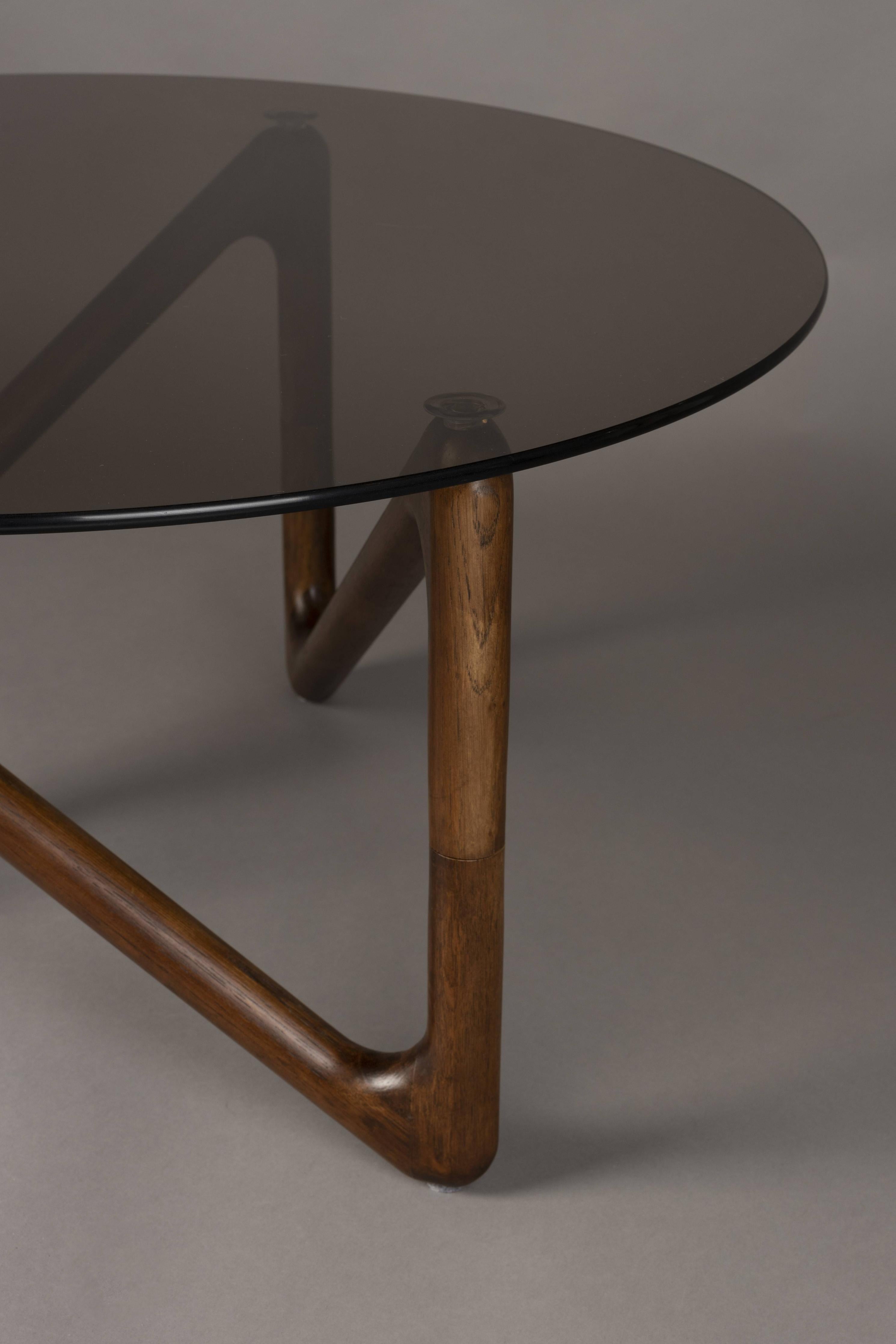 Dutchbone Naia Salontafel Rond 80 cm Hout Bruin