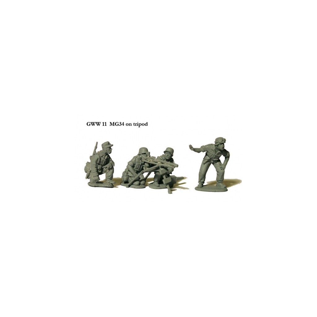 Perry Miniatures : MG34 on Tripod with 4 crew