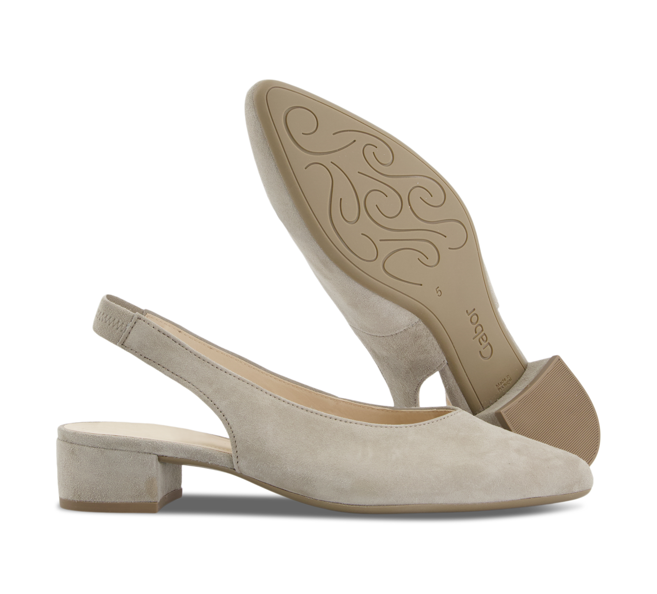 Gabor Sling-Pumps beige/taupegrau