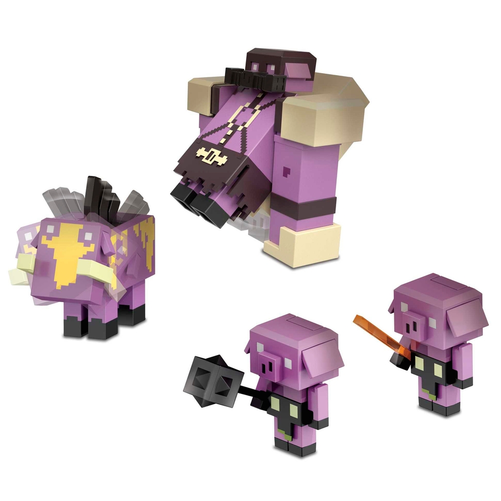 Minecraft Legends Nether Invasion 8cm Figuren 4er-Pack