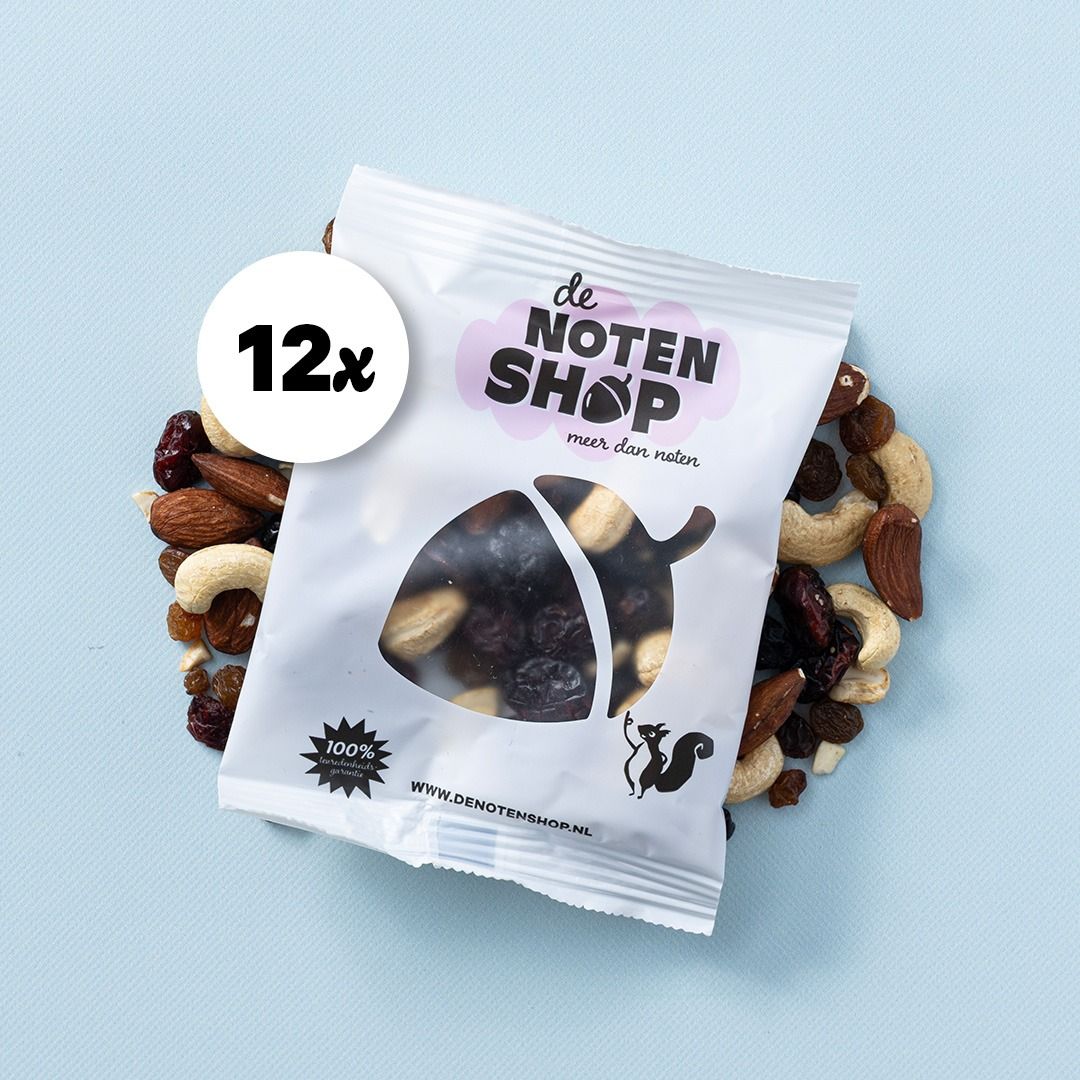 Snackbox rood fruit notenmix