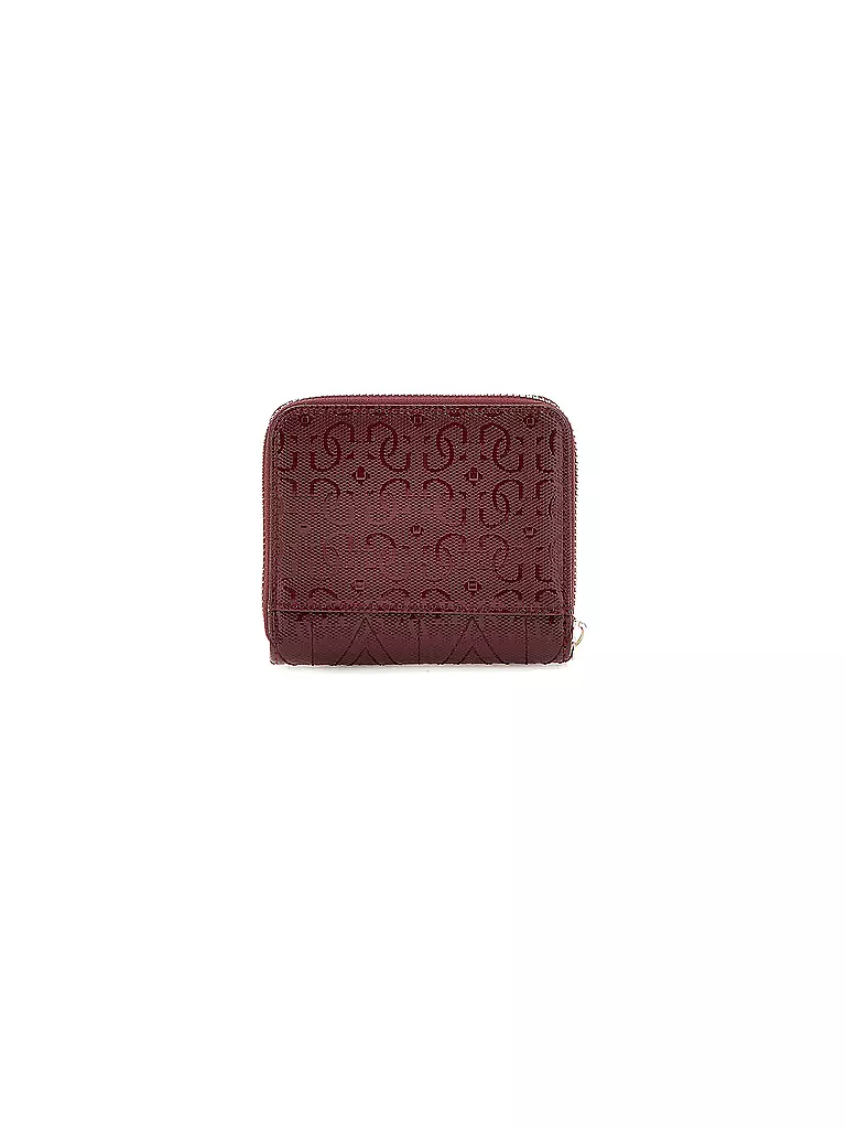 GUESS Geldbörse ADELARD Small dunkelrot