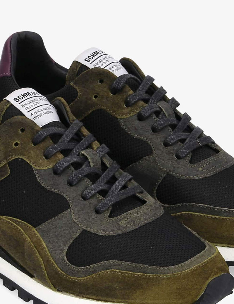 SCHMOOVE BASKETS TRAX RUNNER OLIVE NOIR