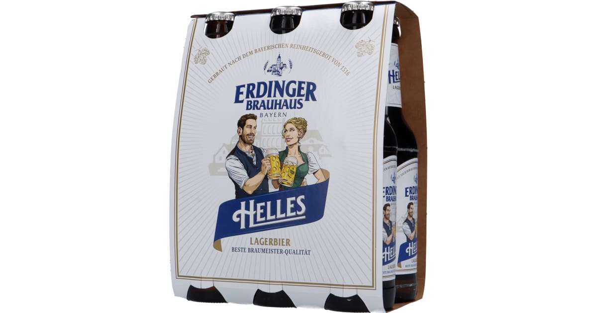 ERDINGER Brauhaus Helles Tray 6x 0,33 Liter (Mehrweg)