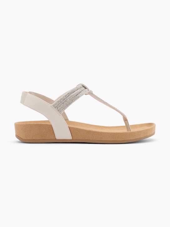 Graceland Sandalen-Zehentrenner Offwhite