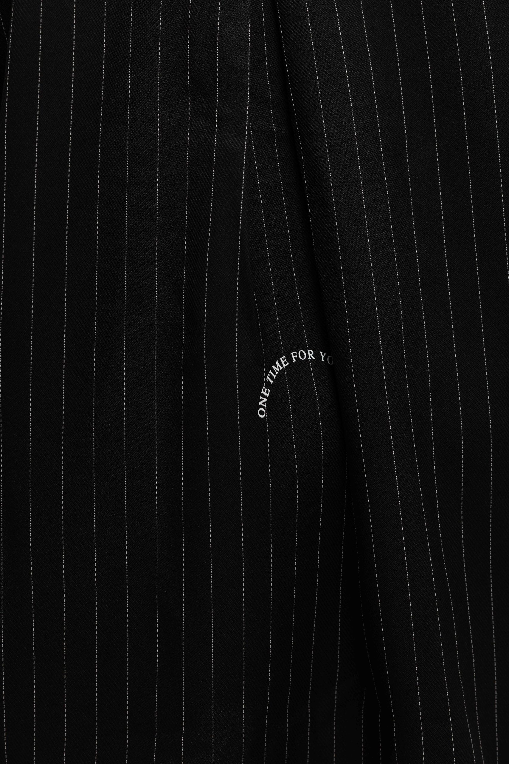 Off The Pitch Oversized Stripe Shirt Dames Zwart