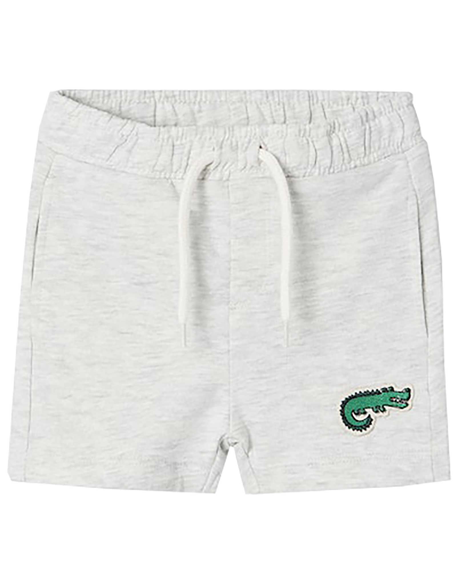 Sweat-Shorts NMMDIKE CROKO in light grey melange