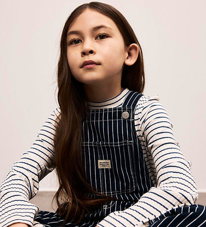 Name It Bluse - Rib - Cropped - NkfKalone - Jet Stream/Dark Deni