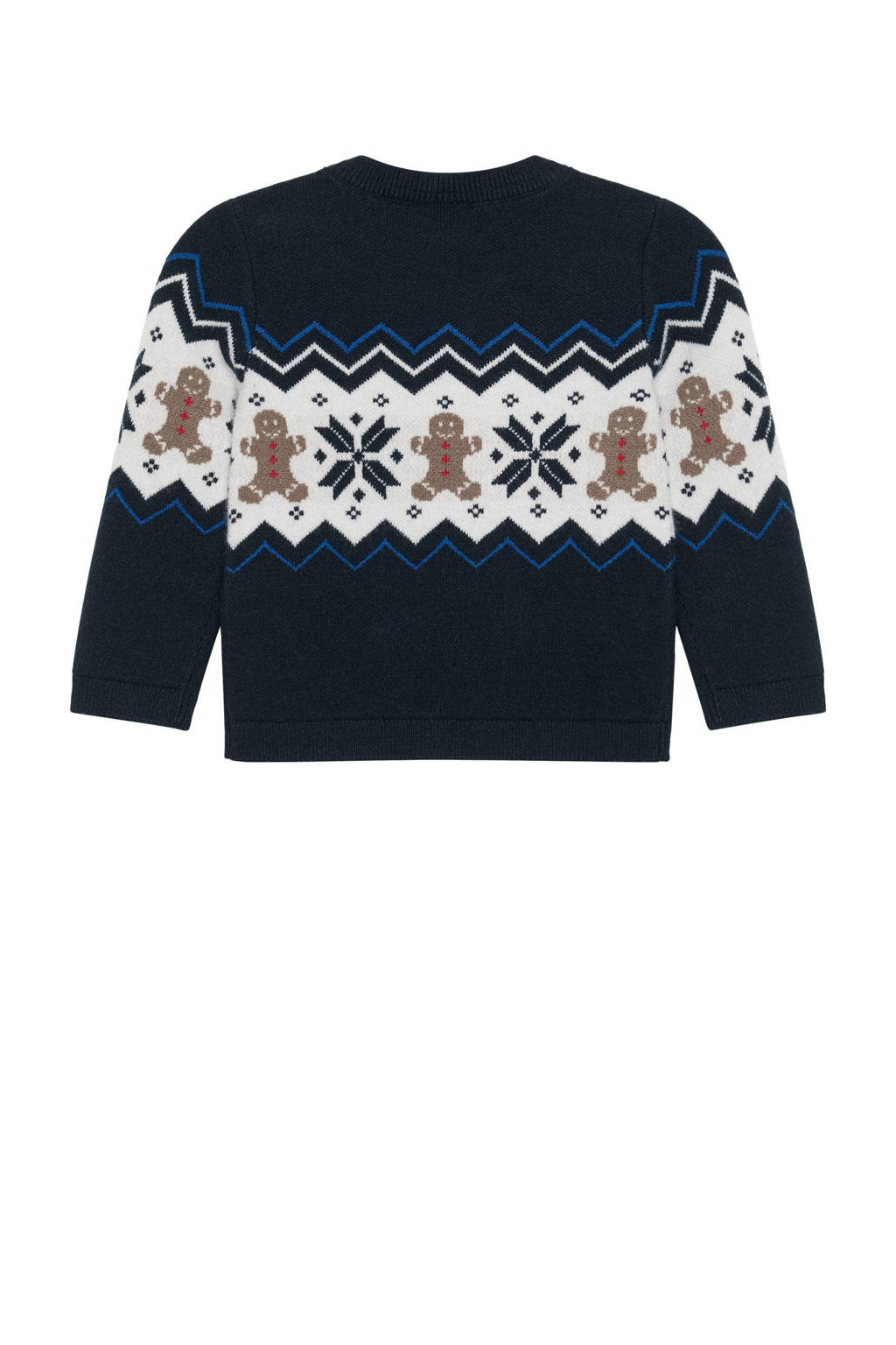 s.Oliver kersttrui donkerblauw fijn gebreid