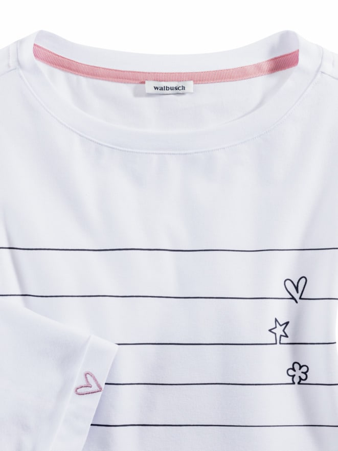 Baumwoll-Shirt Herzblatt