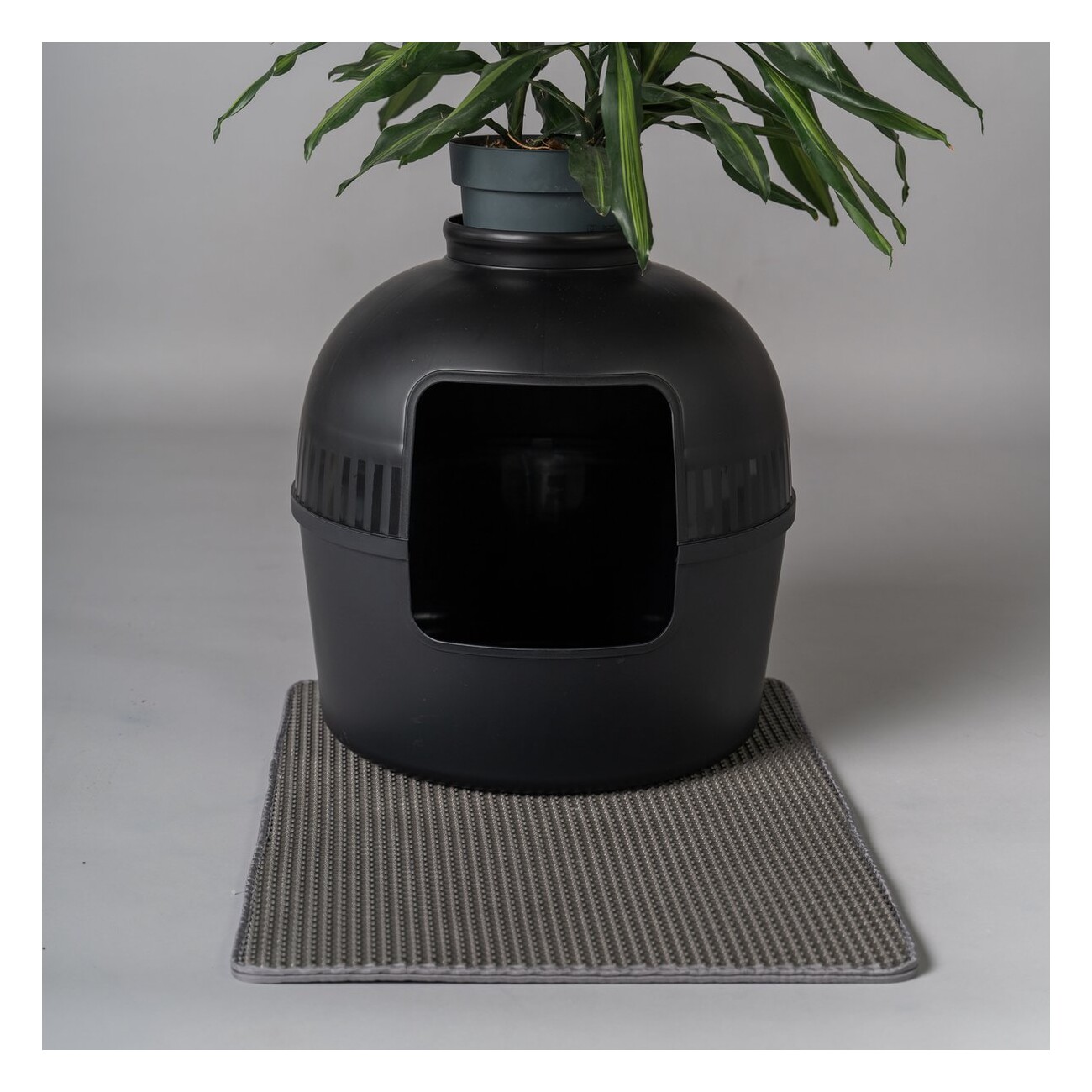 RHR Quality Katzentoilette Flower XXL schwarz