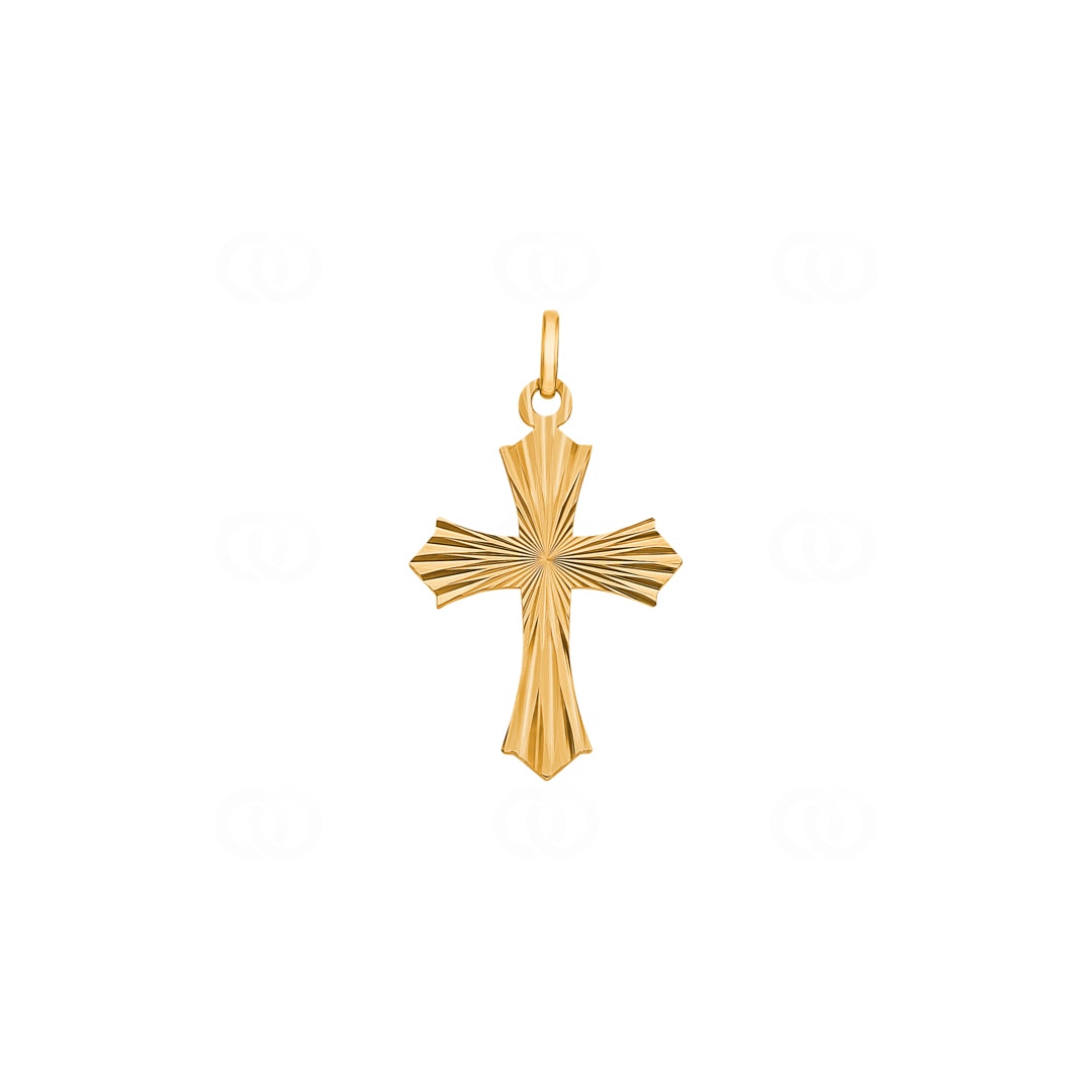 Anhänger 750/18 K Gelbgold Kreuz 20x26mm