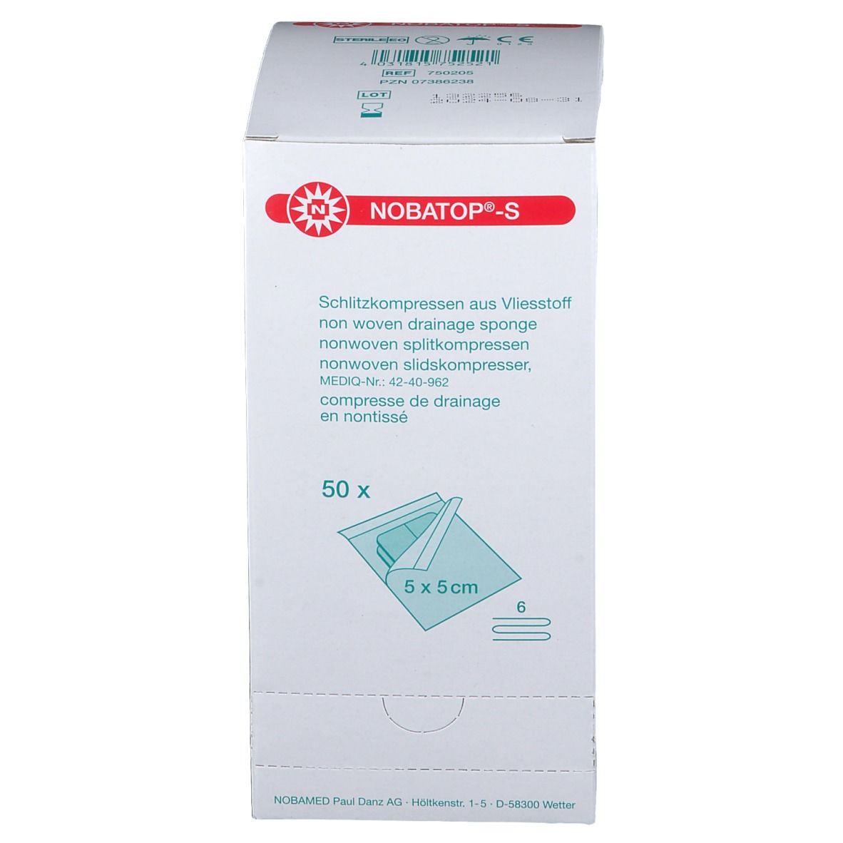 NOBATOP®-steril S 5 x 5 cm