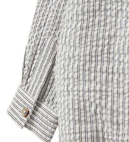 Sofie Schnoor Hemdbody L/æ - White Black Striped