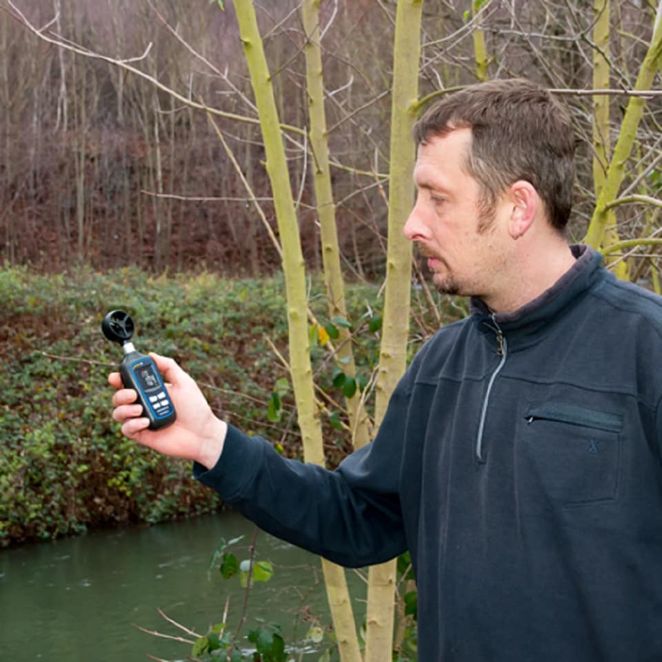 PCE Anemometer PCE-MAM 2 Messung der Windgeschwindigkeit