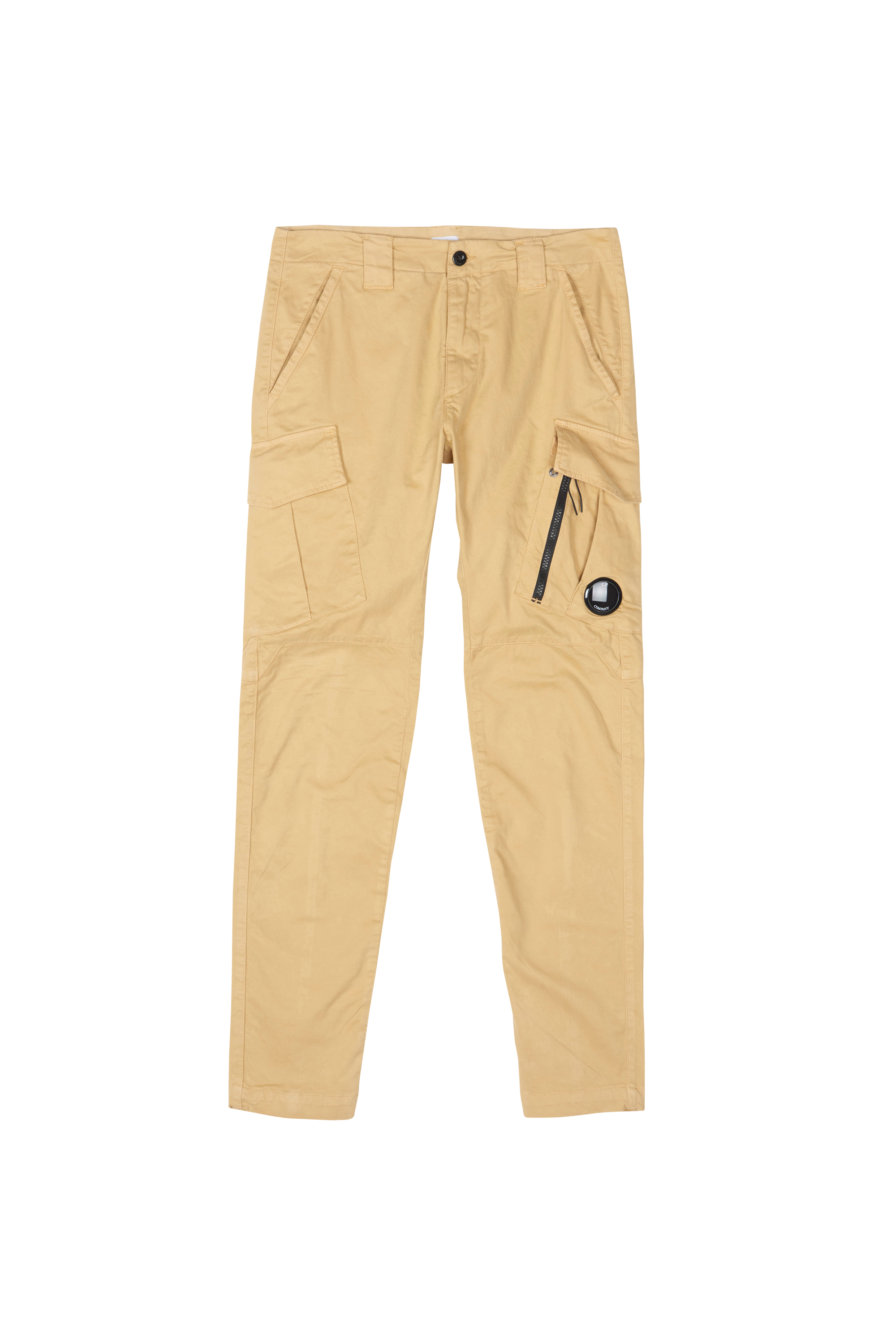 C.P. COMPANY Pantalon STRETCH SATEEN ERGONOMIC ANGULAR CARGO PANTS Beige