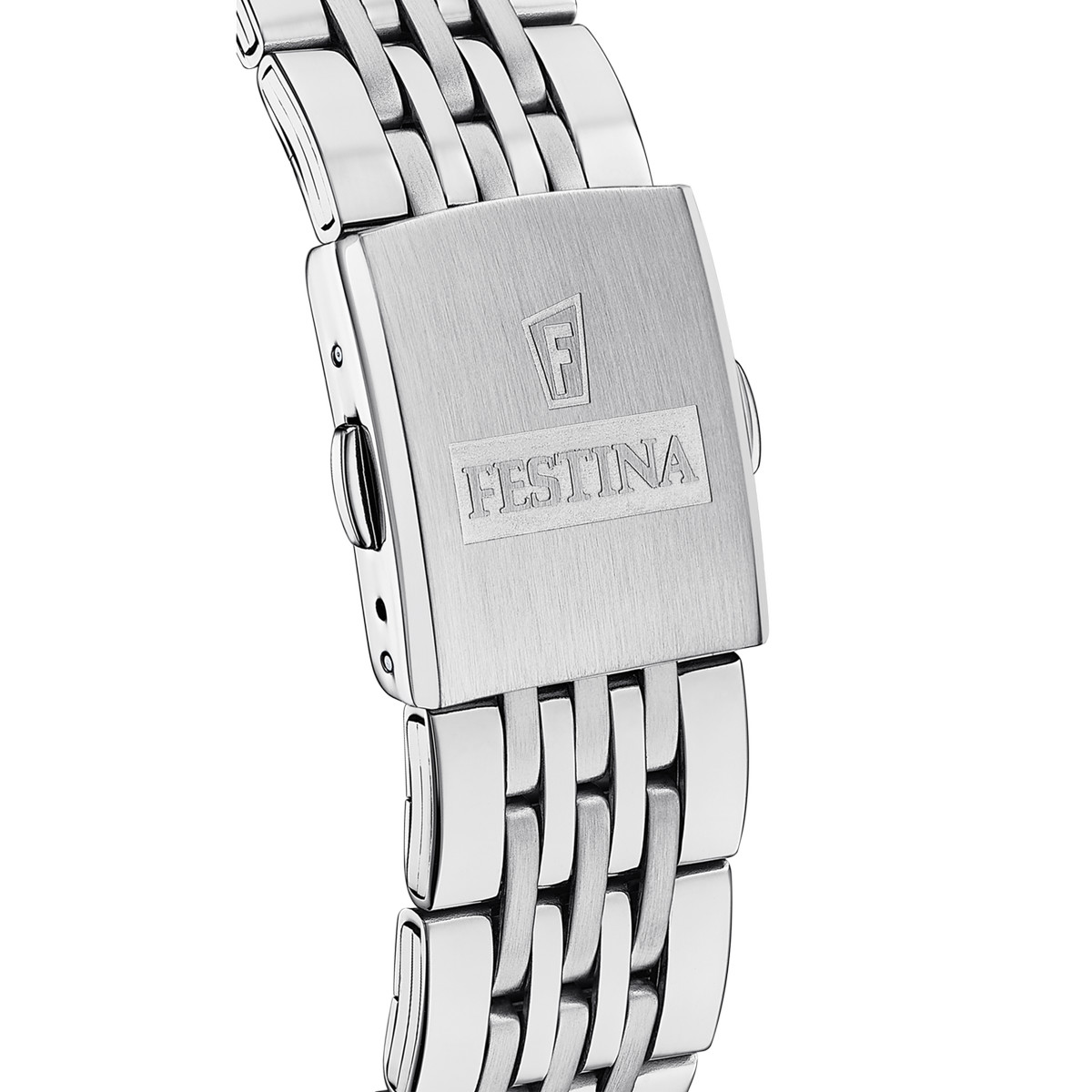 Montre FESTINA timeless chronograph homme chronographe, bracelet acier argent