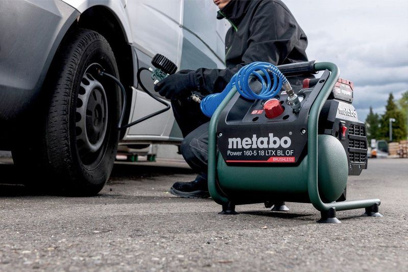 Metabo Power 160-5 18 LTX BL OF 18V Li-Ion accu compressor body - 8 bar - 120L/min - koolborstelloos