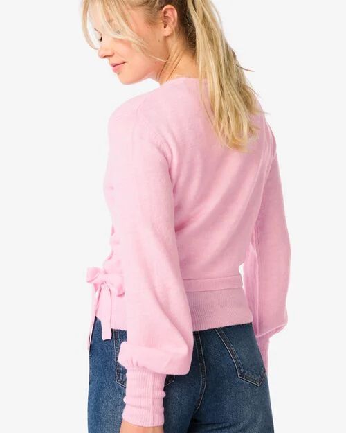 gilet cache-coeur femme Lana rose