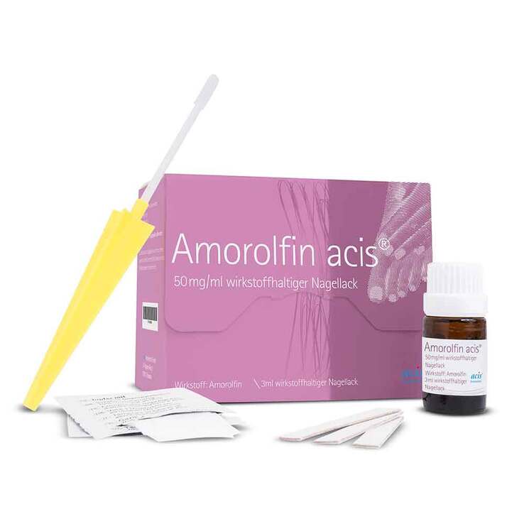 Amorolfin acis® 50 mg/ml wirkstoffhaltiger Nagellack, 3 ml