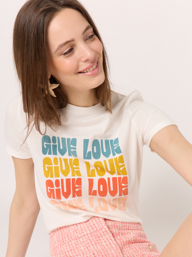 T-shirt à messages