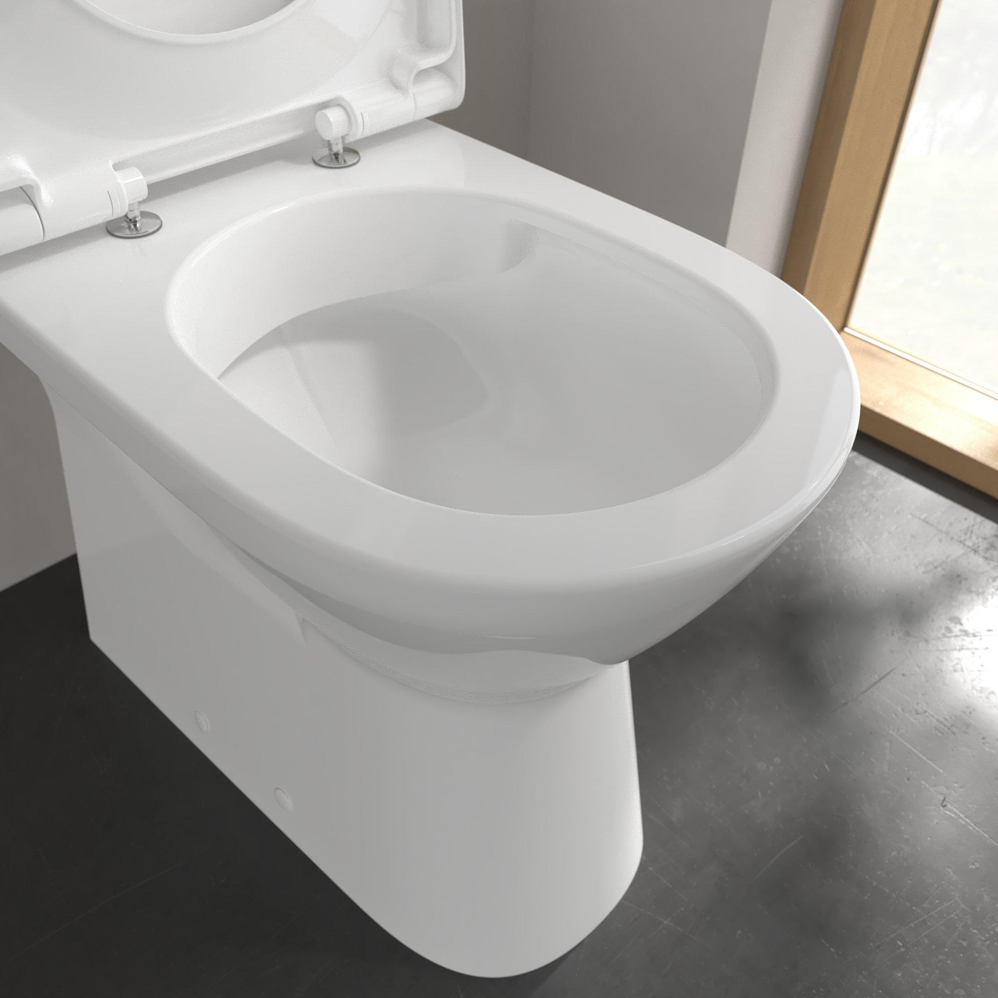 Villeroy & Boch ViCare randloos duoblok toilet wit glans