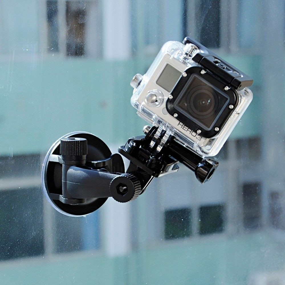 Auto KFZ Kamera Saugnapfhalterung   Stativ Adapter für GoPro Hero mit 1/4